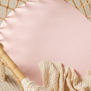 Snuggle Hunny Fitted Bassinet Sheet/Change Mat Cover - Baby Pink