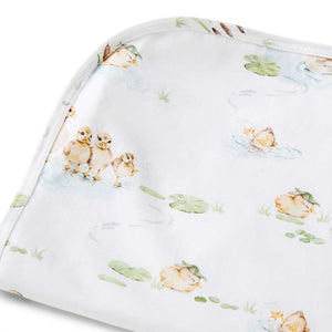 Snuggle Hunny Organic Jersey Wrap & Beanie Set - Duck Pond