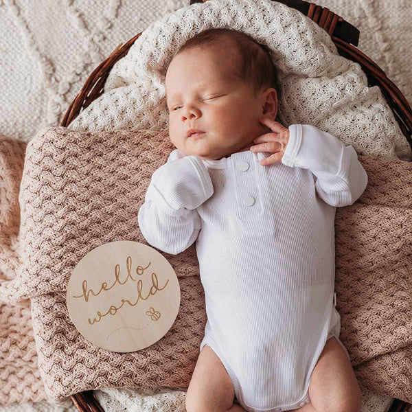Snuggle Hunny Busy Bee Wooden Milestone Cards