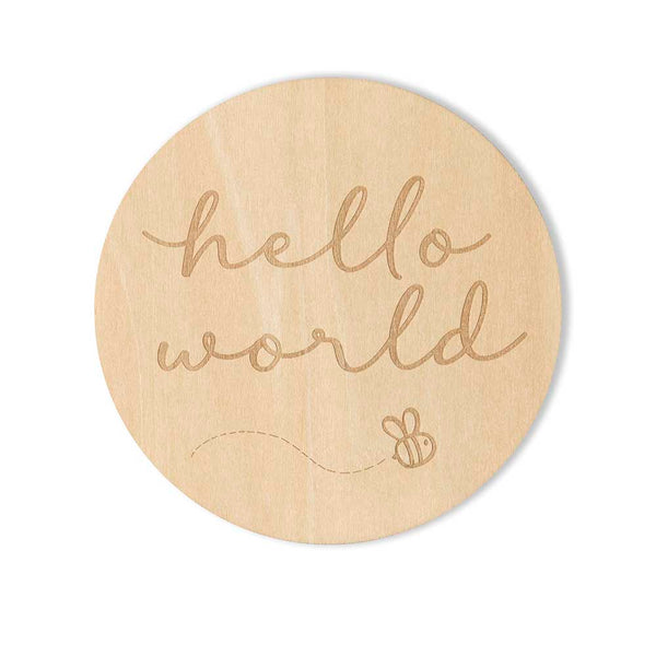Snuggle Hunny Busy Bee Wooden Milestone Cards