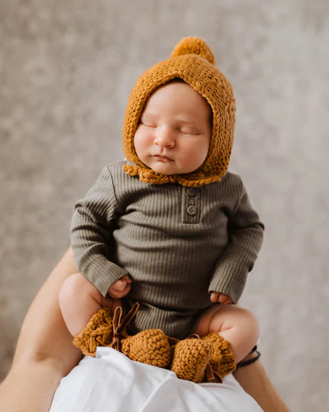 Snuggle Hunny Merino Wool Bonnet & Booties
