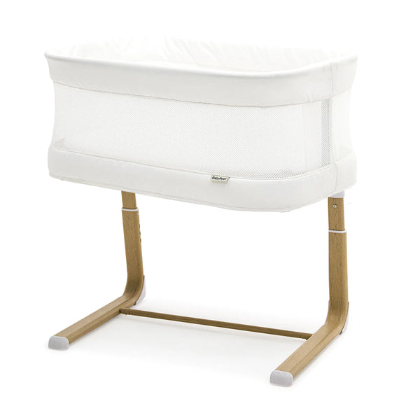 BabyRest Swan Smart Electric Bassinet - White/Natural