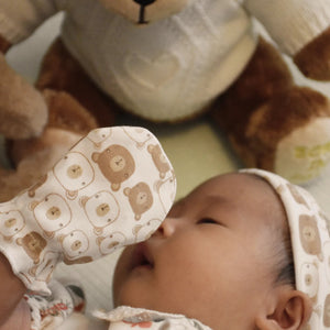 Playette Newborn Caps 3pk - Bear