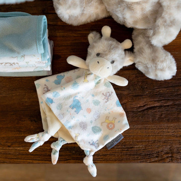 The Little Linen Co Lovie Comforter - Savanna Giraffe