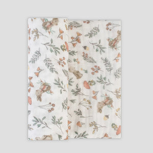 The Little Linen Co Muslin Print - Harvest Bunny