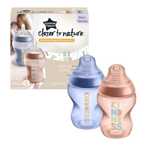 Tommee Tippee Closer to Nature 260ml Decorated Bottles 2pk