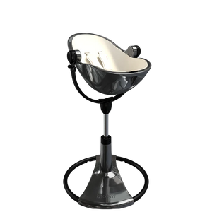 Bloom Fresco Highchair - Titanium Frame & Coconut White - Ex Display