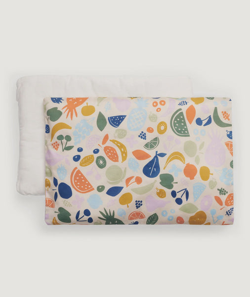 ErgoPouch Toddler Pillow with Case - Fruit Salad