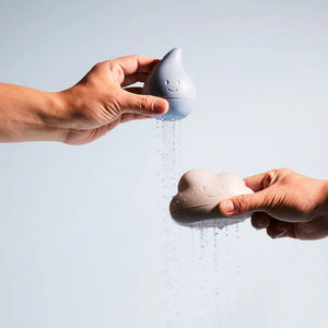 Ubbi Cloud and Droplet Bath Toys - Cloudy Blue