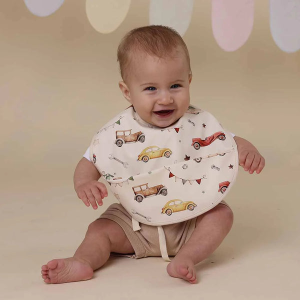 Snuggle Hunny Snuggle Bib - Vintage Cars