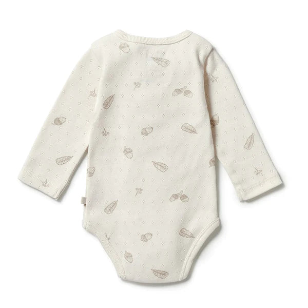 Wilson & Frenchy Organic Pointelle Henley Bodysuit - Little Acorn