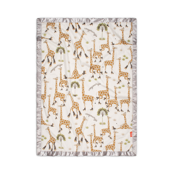 Weegoamigo Sherpa + Mink Blanket - Stevie Necks  Giraffe