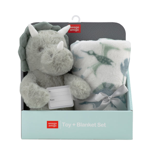 Weegoamigo Plush Toy & Blanket - Roar-y McIlroy Dinosaur