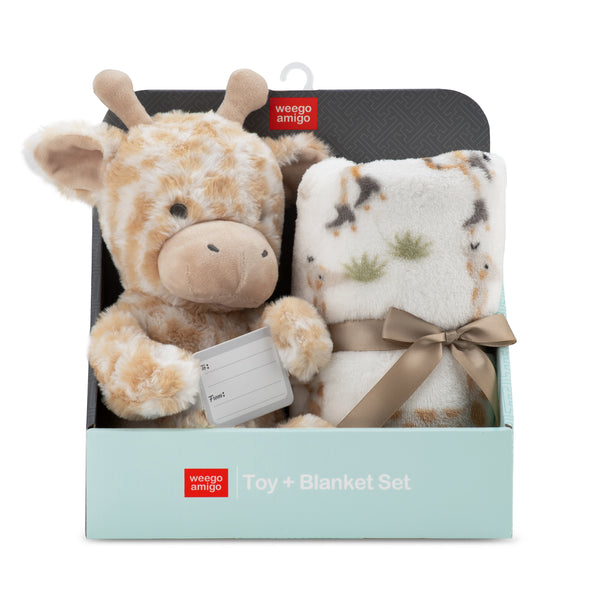 Weegoamigo Plush Toy & Blanket - Stevie Necks Giraffe