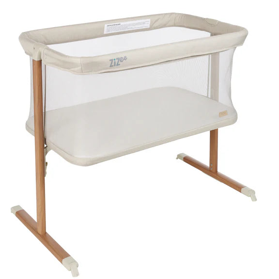 Il Tutto Zizee Bassinet - Scandi Walnut & Ecru