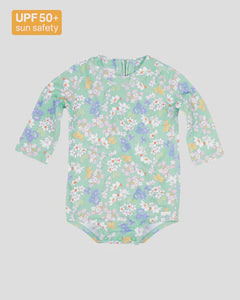 Toshi Swim Onesie L/S - Sea Blossom