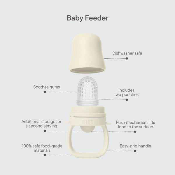 BIBS Baby Feeder - Fossil Grey