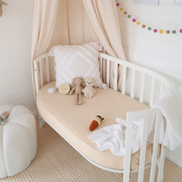 Snuggle Hunny Organic Fitted Cot Sheet - Babyccino
