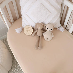Snuggle Hunny Organic Fitted Cot Sheet - Babyccino