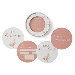 Snuggle Hunny Reversible Milestone Cards - Ballerina & Rosa