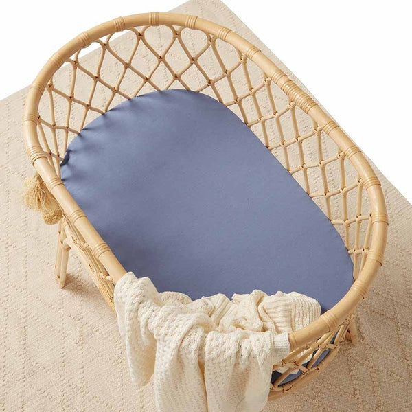 Snuggle Hunny Fitted Bassinet Sheet/Change Mat Cover - Reign