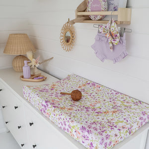 Snuggle Hunny Fitted Bassinet Sheet/Change Mat Cover - Isla