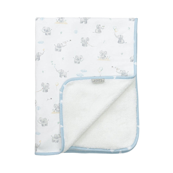 Living Textiles Sherpa Blanket - Elephant Playtime