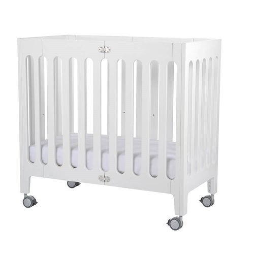 Bloom Alma Mini Crib (White) + Mattress - Ex Display