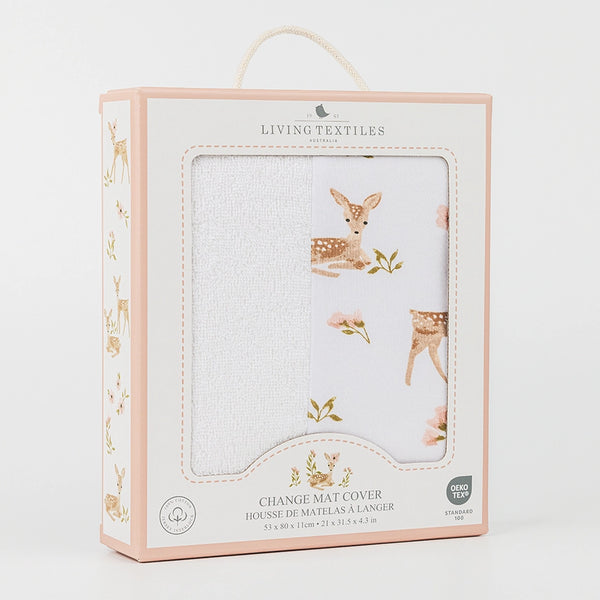 Living Textiles Change Mat Cover with Towelling - Sophia's Garden