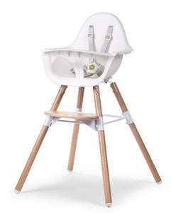 Evolu2 High Chair White with Seat Cushion - Ex Display