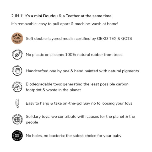 Oli&Carol Cathy the Carrot Mini Doudou-Teether