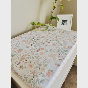Mini & Me Fitted Jersey Bassinet Sheet/Change Pad Cover - Amelia