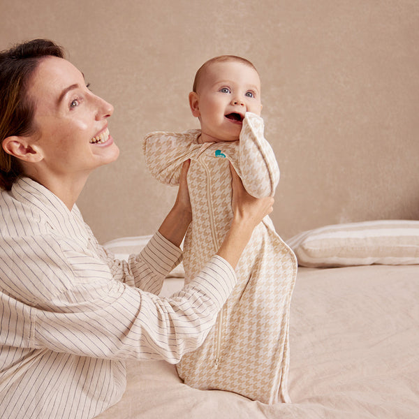 Love to Dream Swaddle Up 1.0 Tog - Tan Houndstooth