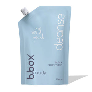 b.box Cleanse - 750ml Hair & Body Wash Refill Pouch