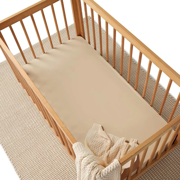 Snuggle Hunny Organic Fitted Cot Sheet - Pebble