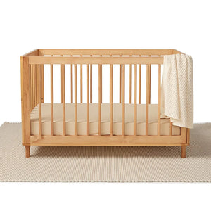 Snuggle Hunny Organic Fitted Cot Sheet - Pebble