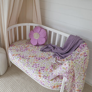 Snuggle Hunny Organic Fitted Cot Sheet - Isla