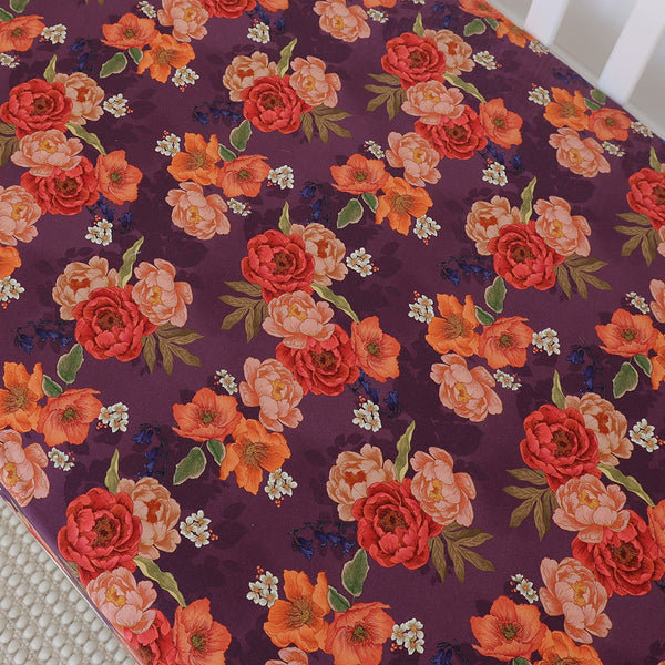 Snuggle Hunny Organic Fitted Cot Sheet - Sienna