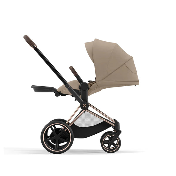 Cybex ePriam Pram - Rose Gold + Cozy Beige