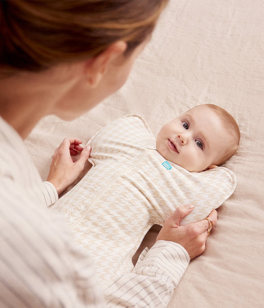 Love to Dream Swaddle Up 1.0 Tog - Tan Houndstooth