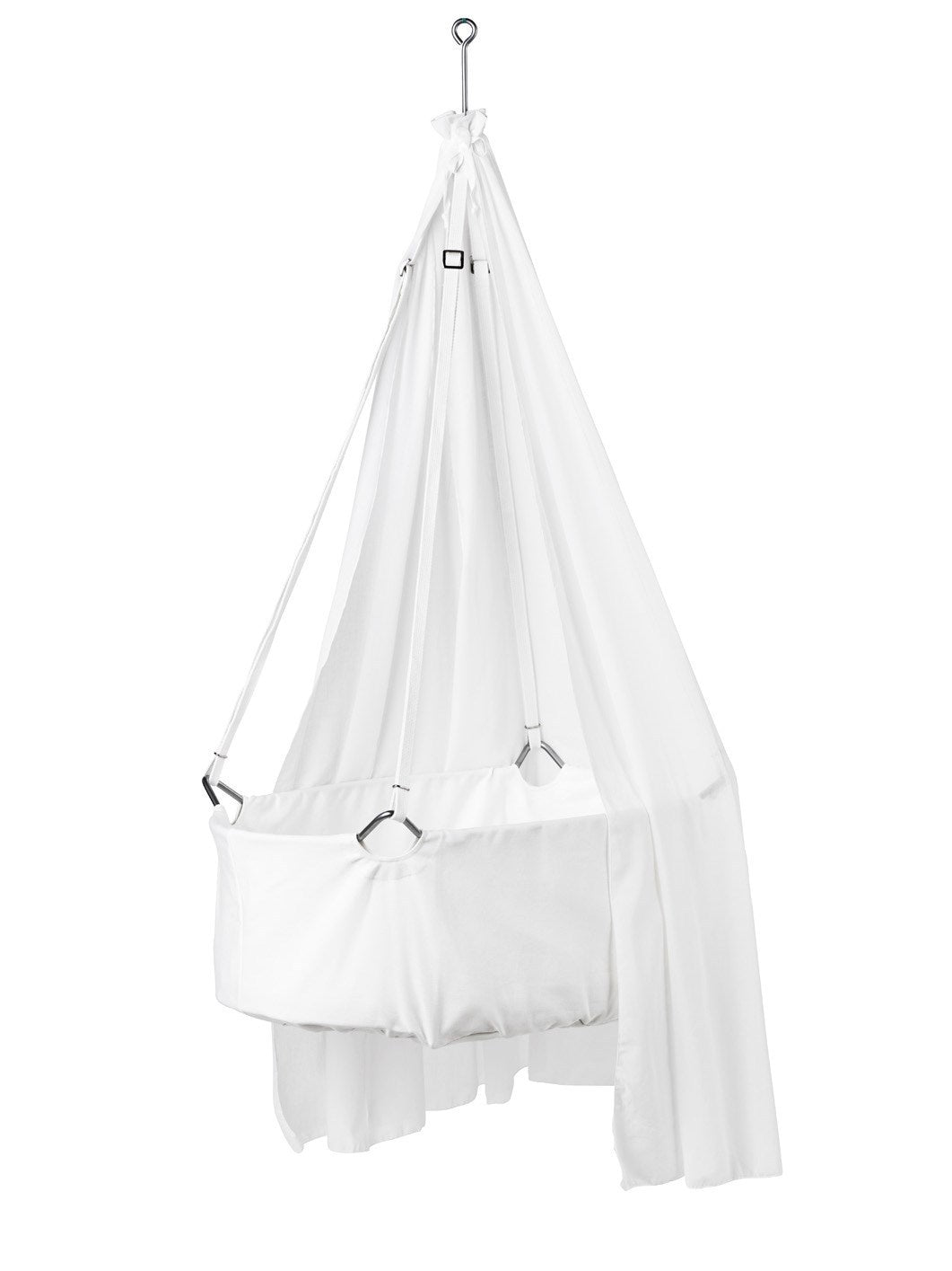 Leander Cradle (white) with Tripod & Canopy - Ex Display