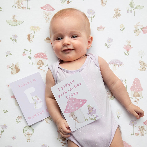 Living Textiles 2 Pack Organic Cot Fitted Sheet - Whimsical Wonderland