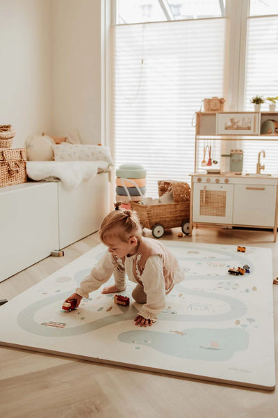 Play & Go EVA 6 Piece Puzzlemat - Village/Terrazzo