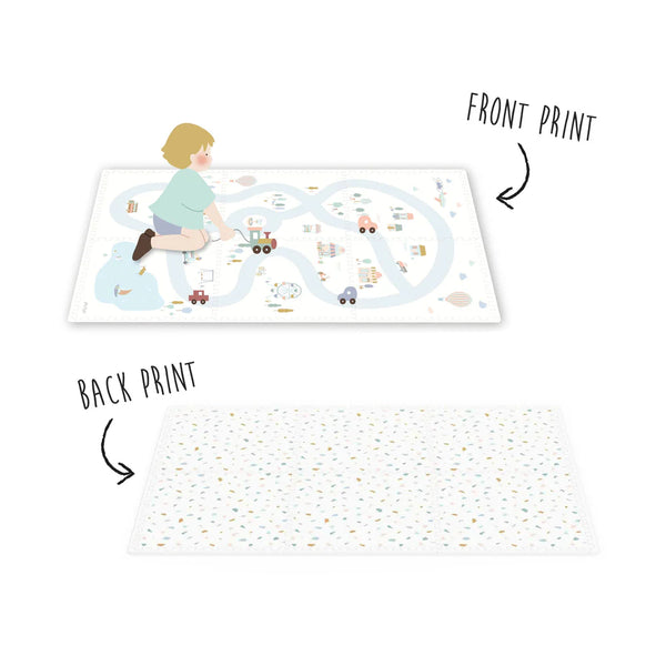 Play & Go EVA 6 Piece Puzzlemat - Village/Terrazzo