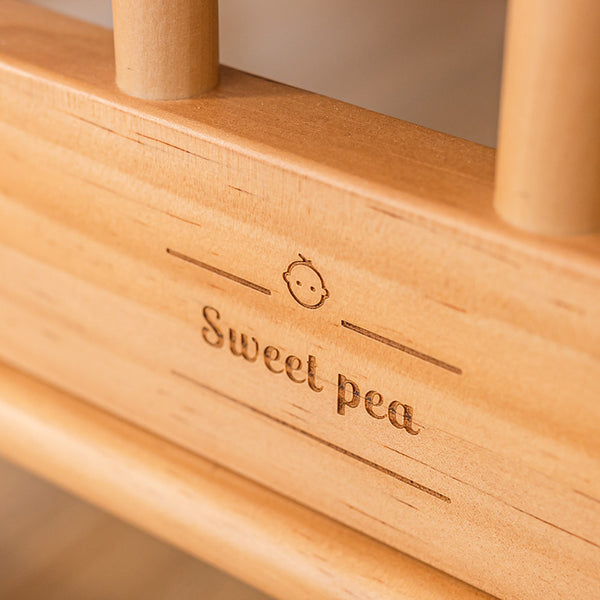 Sweet Pea Luxury Eva 3 in 1 Cot - Natural