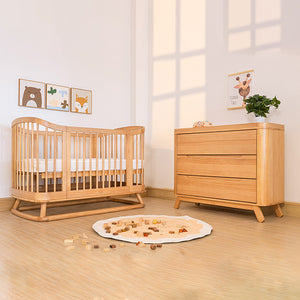 Sweet Pea Luxury Eva 3 in 1 Cot - Natural