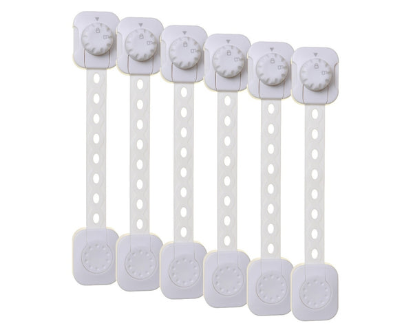 Dreambaby Twist 'N Lock Multi-Purpose Latch 6 Pack White