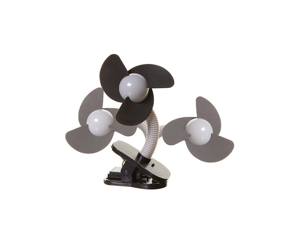 Dreambaby Clip On Stroller Fan - Grey/Black