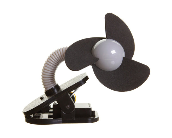 Dreambaby Clip On Stroller Fan - Grey/Black