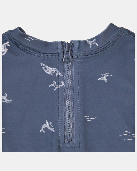 Toshi Swim Onesie L/S - Whales